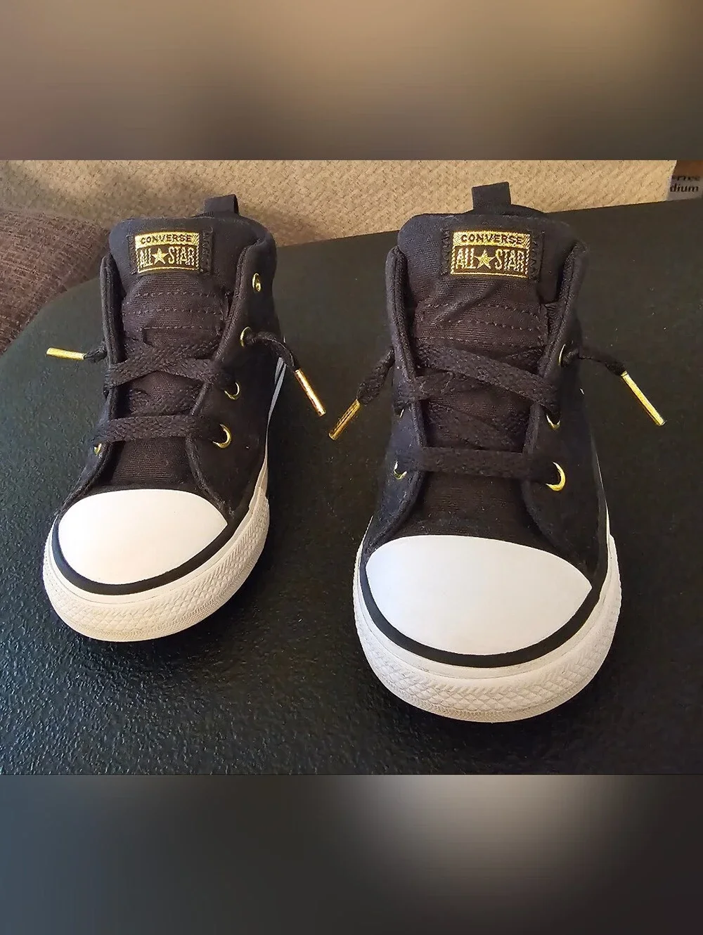 Converse Chuck Taylor All Star Toddler Gold Star Mid Top Street Sneakers Size 9